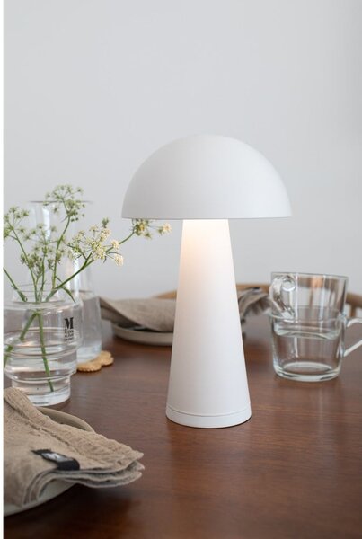 Biała lampa stołowa LED (wys. 26,5 cm) Fungi – Markslöjd