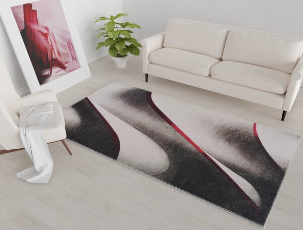 Biało-czarny dywan odpowiedni do prania 150x80 cm – Vitaus