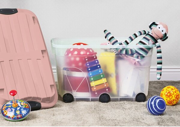 Plastikowy pojemnik z pokrywką Roller – Rotho