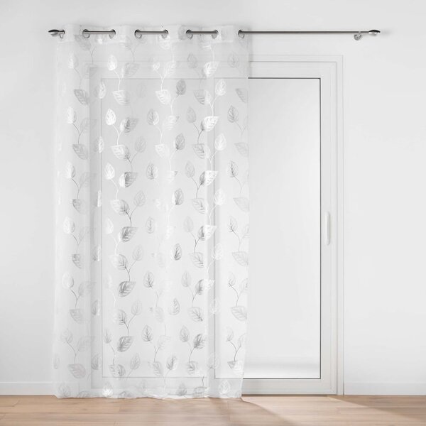 Firanka w biało-srebrnym kolorze 140x280 cm Edelia – douceur d'intérieur