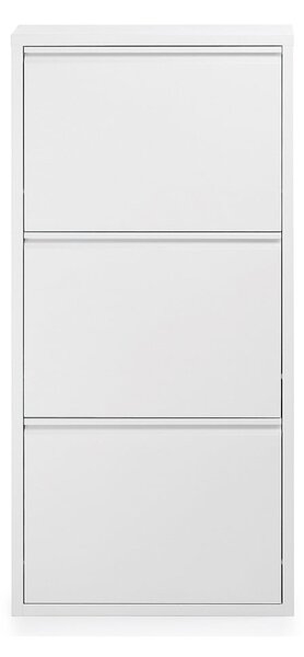 Biała metalowa uchylna szafka na buty 50x103x15 cm Ode – Kave Home