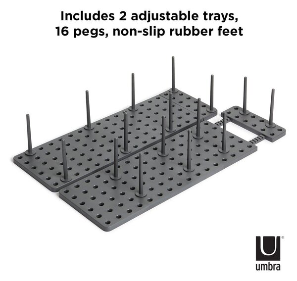 Stojaki na pokrywki i patelnie 2 szt. Peggy – Umbra