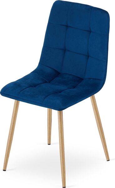 Krzesło Tapicerowane Welurowe Velvet Do Salonu Kuchni Jadalni Cube