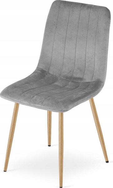 Krzesło Tapicerowane Welurowe Velvet Do Salonu Kuchni Jadalni Simple