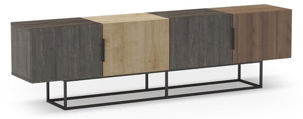 Szafka pod TV w dekorze dębu 200x55 cm Titan – Marckeric