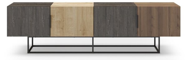 Szafka pod TV w dekorze dębu 200x55 cm Titan – Marckeric