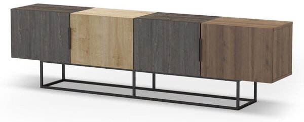 Szafka pod TV w dekorze dębu 200x55 cm Titan – Marckeric