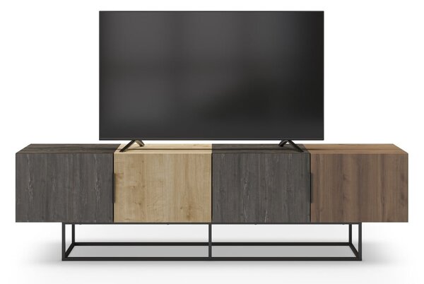 Szafka pod TV w dekorze dębu 200x55 cm Titan – Marckeric