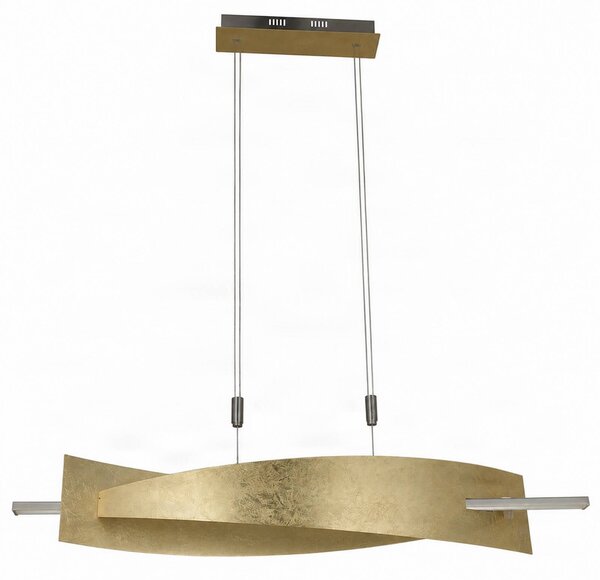 Lampa wisząca Marija Lucande, możliwość ściemniania, mosiężny / złoty, salon / jadalnia, metal, nowoczesny