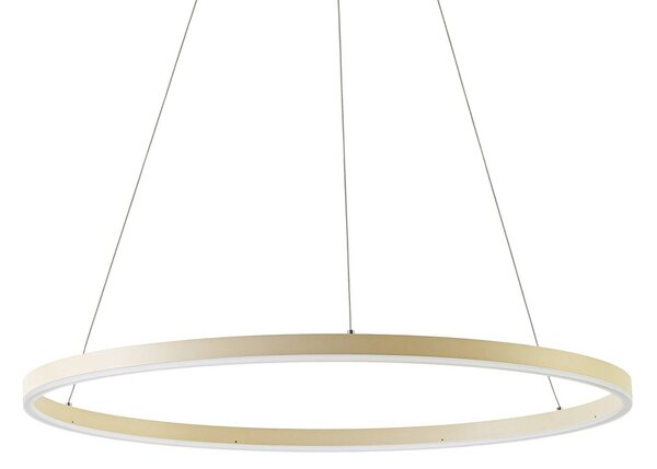 Lampa wisząca Albiona Arcchio, możliwość ściemniania, kremowy / amber, kuchnia, metal, nowoczesny