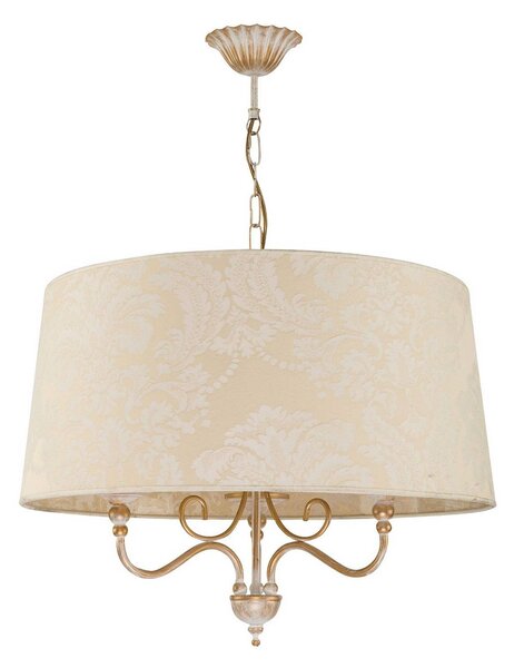 Lampa wisząca Sofia Ecrie Jupiter, możliwość ściemniania, kremowy / amber, salon / jadalnia, metal