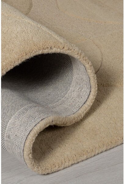 Beżowy okrągły dywan wełniany ø 160 cm Gigi – Flair Rugs