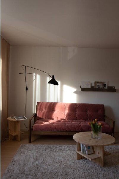 Pomarańczowobrązowa rozkładana sofa 205 cm Knob – Karup Design