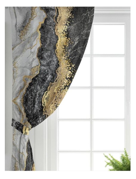 Czarno-złote zasłony zestaw 2 szt. 140x260 cm – Mila Home