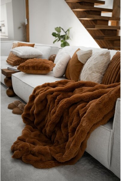 Koc z mikropluszu 130x180 cm Bubble – Tiseco Home Studio