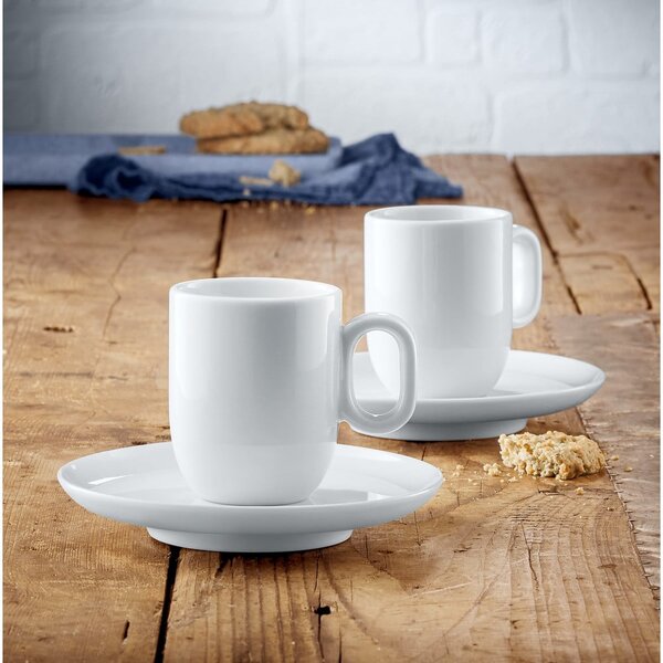 Białe porcelanowe filiżanki na espresso zestaw 2 szt. 60 ml Barista – WMF