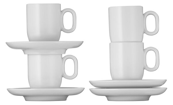 Białe porcelanowe filiżanki na espresso zestaw 2 szt. 60 ml Barista – WMF