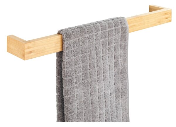 Bambusowy uchwyt ścienny na ręczniki Wenko Light, szer. 60 cm