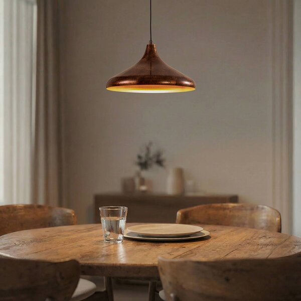 Lampa wisząca Claus ROYALTECH, możliwość ściemniania, miedziany, salon / jadalnia, metal