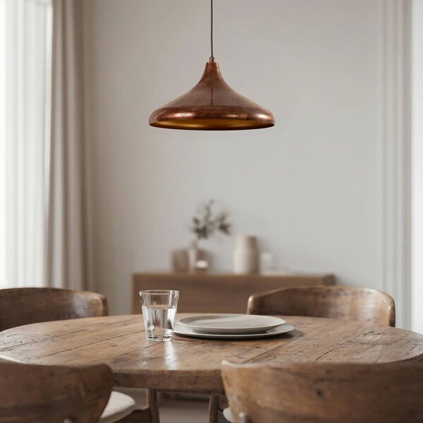 Lampa wisząca Claus ROYALTECH, możliwość ściemniania, miedziany, salon / jadalnia, metal
