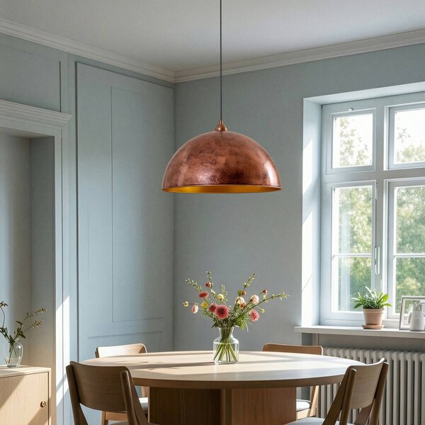 Lampa wisząca Casimir ROYALTECH, możliwość ściemniania, miedziany, salon / jadalnia, metal, vintage