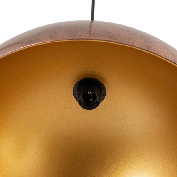 Lampa wisząca Casimir ROYALTECH, możliwość ściemniania, miedziany, salon / jadalnia, metal, vintage