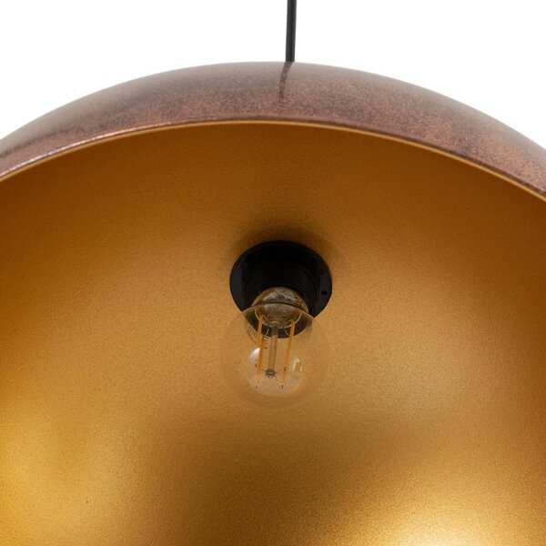 Lampa wisząca Casimir ROYALTECH, możliwość ściemniania, miedziany, salon / jadalnia, metal, vintage