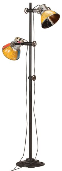 Lampa podłogowa z 2 kloszami, kolorowa, E27