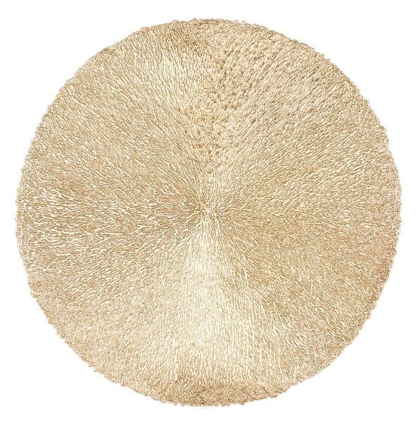 Mata stołowa w kolorze złota Tiseco Home Studio, ⌀ 38 cm