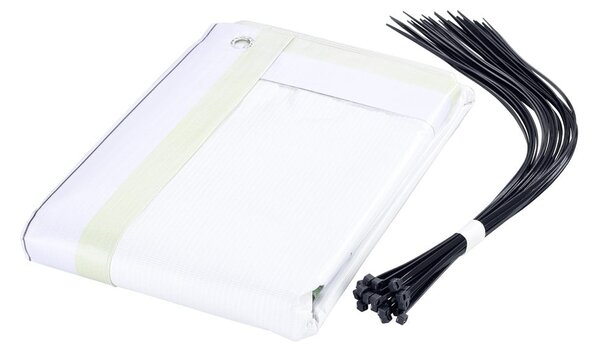 Żółto-zielona plastikowa osłona balkonowa 500x85 cm Butterfly – Maximex
