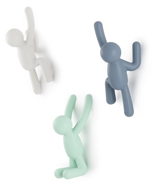 Ścienne plastikowe haczyki zestaw 3 szt. Buddy – Umbra