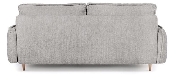 Szara rozkładana sofa z materiału bouclé 215 cm Patti – Bonami Selection