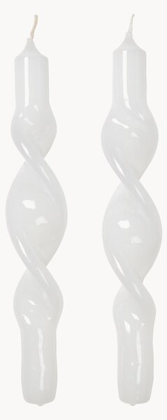 Komplet ręcznie wykonanych świec Twist, 2 elem