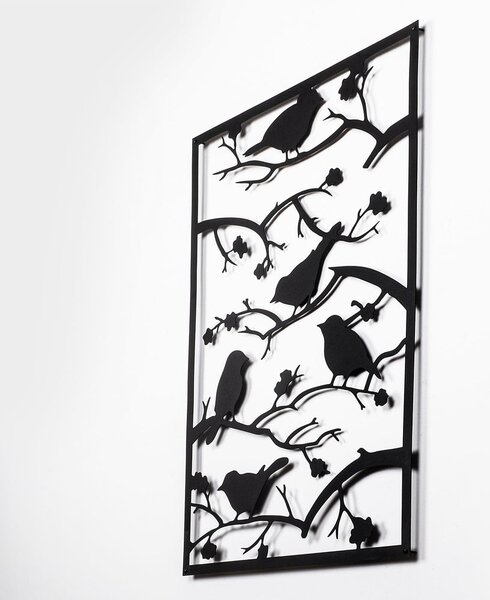 Metalowa dekoracja ścienna 47x66 cm Branch & Birds – Wallity