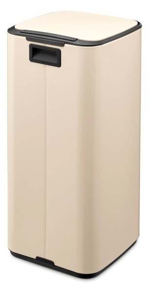 Beżowy stalowy kosz na śmieci z pedałem 30 l Bo – Brabantia