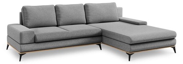 Szary rozkładany narożnik Windsor & Co Sofas Planet, prawostronny