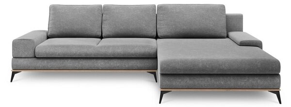 Szary rozkładany narożnik Windsor & Co Sofas Planet, prawostronny
