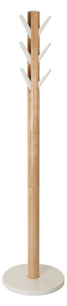 Biały wieszak z drewna kauczukowego Flapper – Umbra