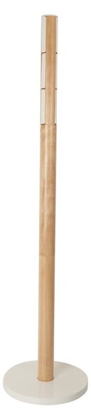 Biały wieszak z drewna kauczukowego Flapper – Umbra