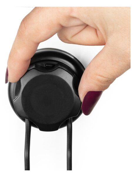 Czarna samoprzylepna mydelniczka Compactor Bestlock Black Soap & Sponge Holder