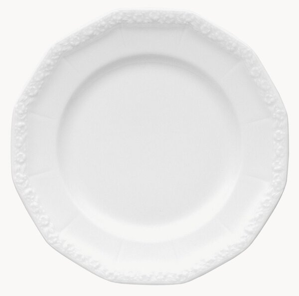 Talerz śniadaniowy z porcelany Maria White