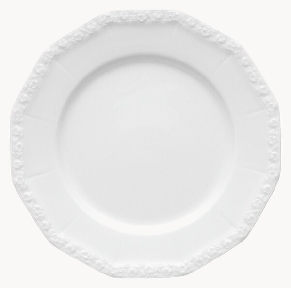 Talerz duży z porcelany Maria White