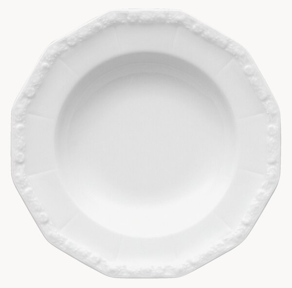 Talerz głęboki z porcelany Maria White
