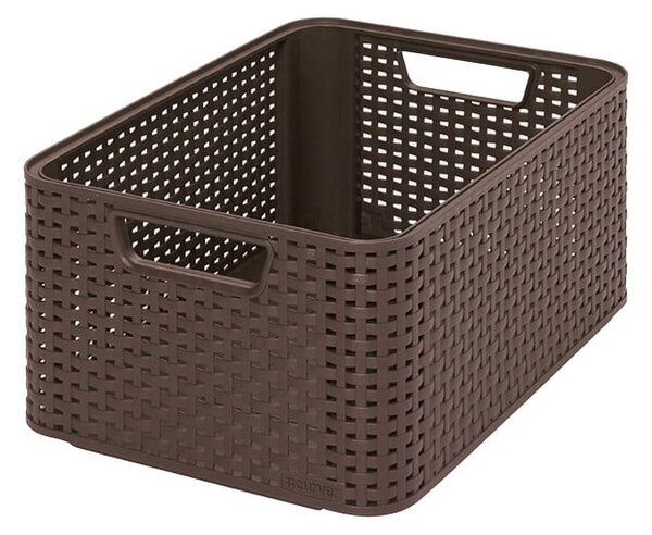 Brązowy koszyk Curver Style, 18 l