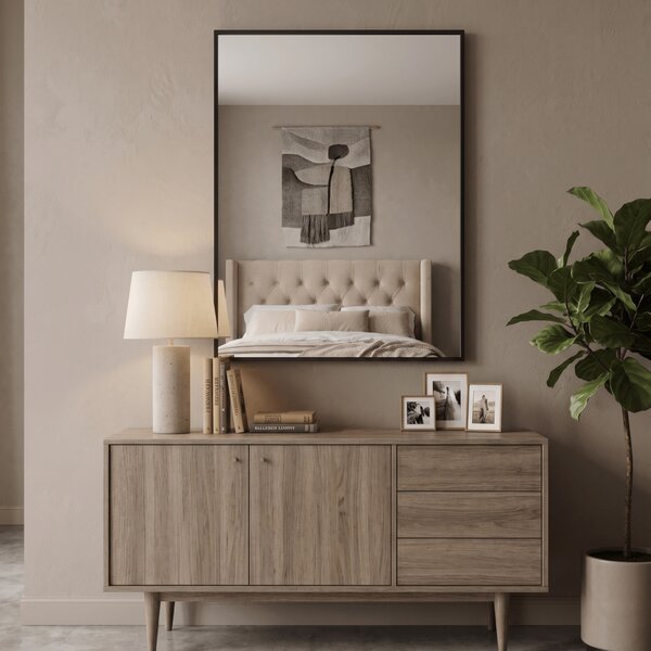 Lustro LINEA RECT 60x40cm Czarny