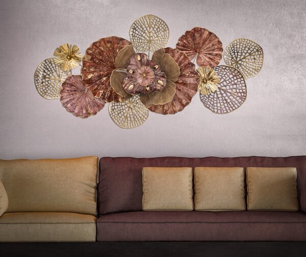 Metalowa dekoracja wisząca Mauro Ferretti Flowery, 118x58 cm