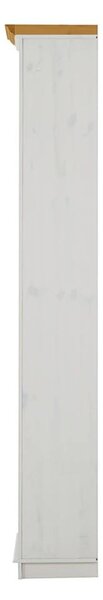 Biały regał z litego drewna sosnowego 74x223x37 cm Anita – Støraa