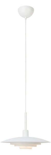 Biała lampa wisząca z metalowym kloszem ø 35 cm Piny – Markslöjd