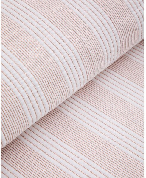 Czerwono-biała bawełniana narzuta pikowana 240x260 cm Macie – Kave Home
