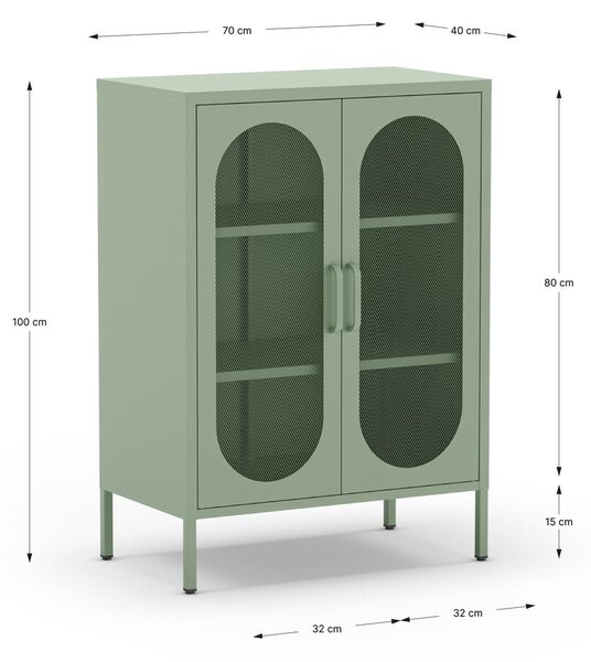 Miętowa szafka 70x100 cm Diora – Marckeric